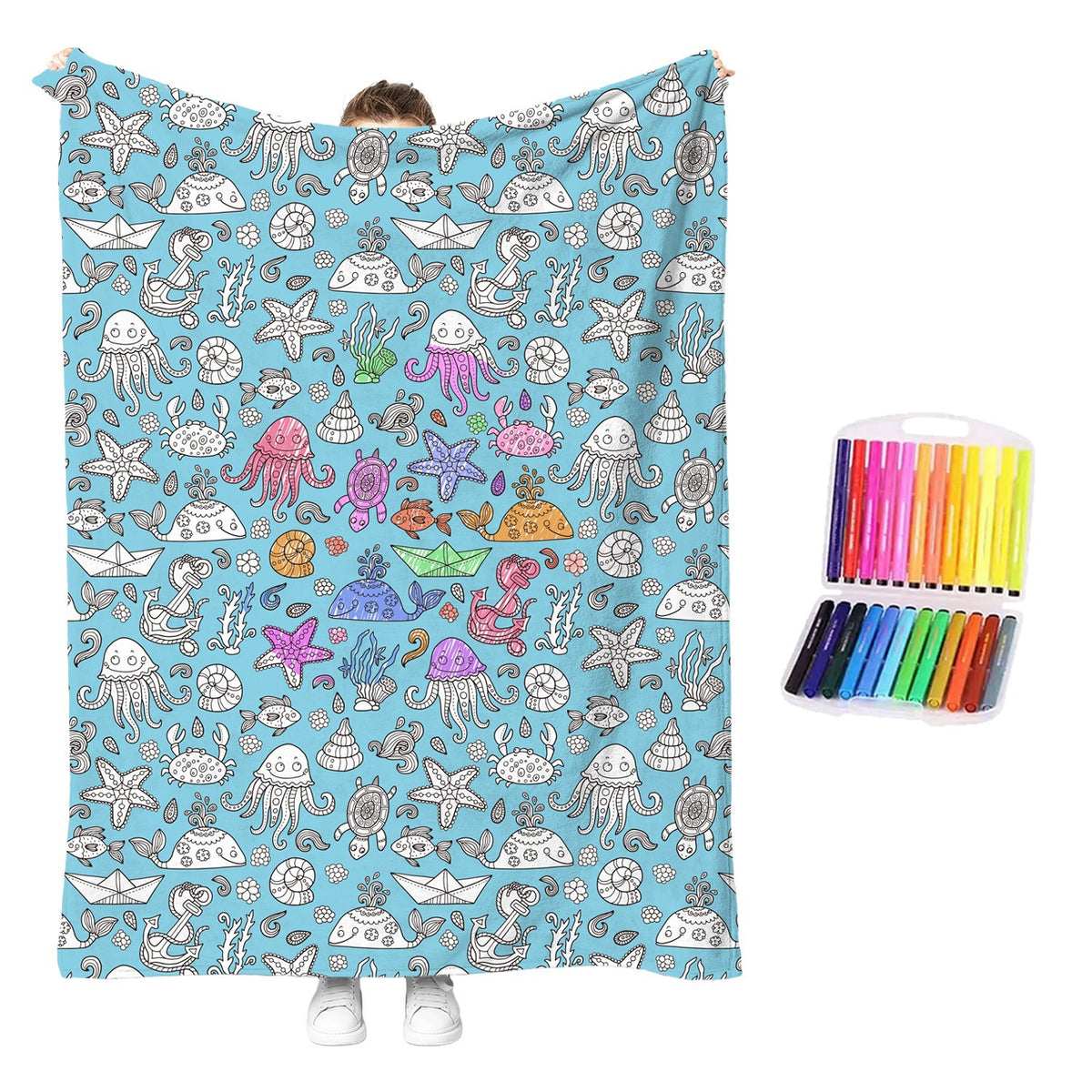 Couverture à colorier enfant Kloshy