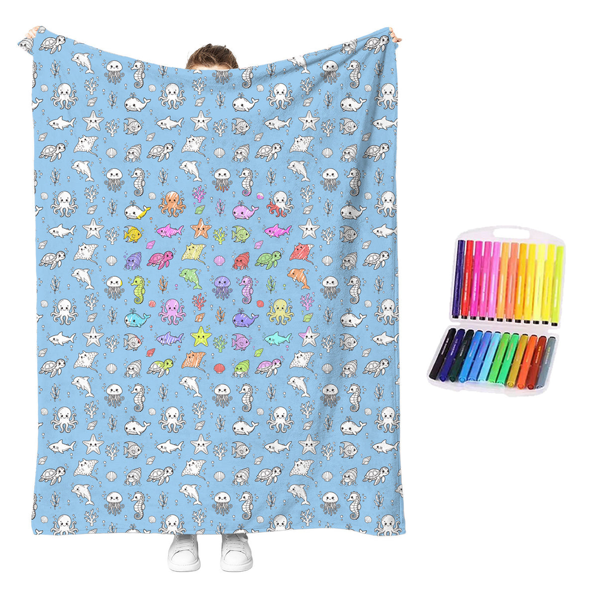 Couverture à colorier enfant Kloshy
