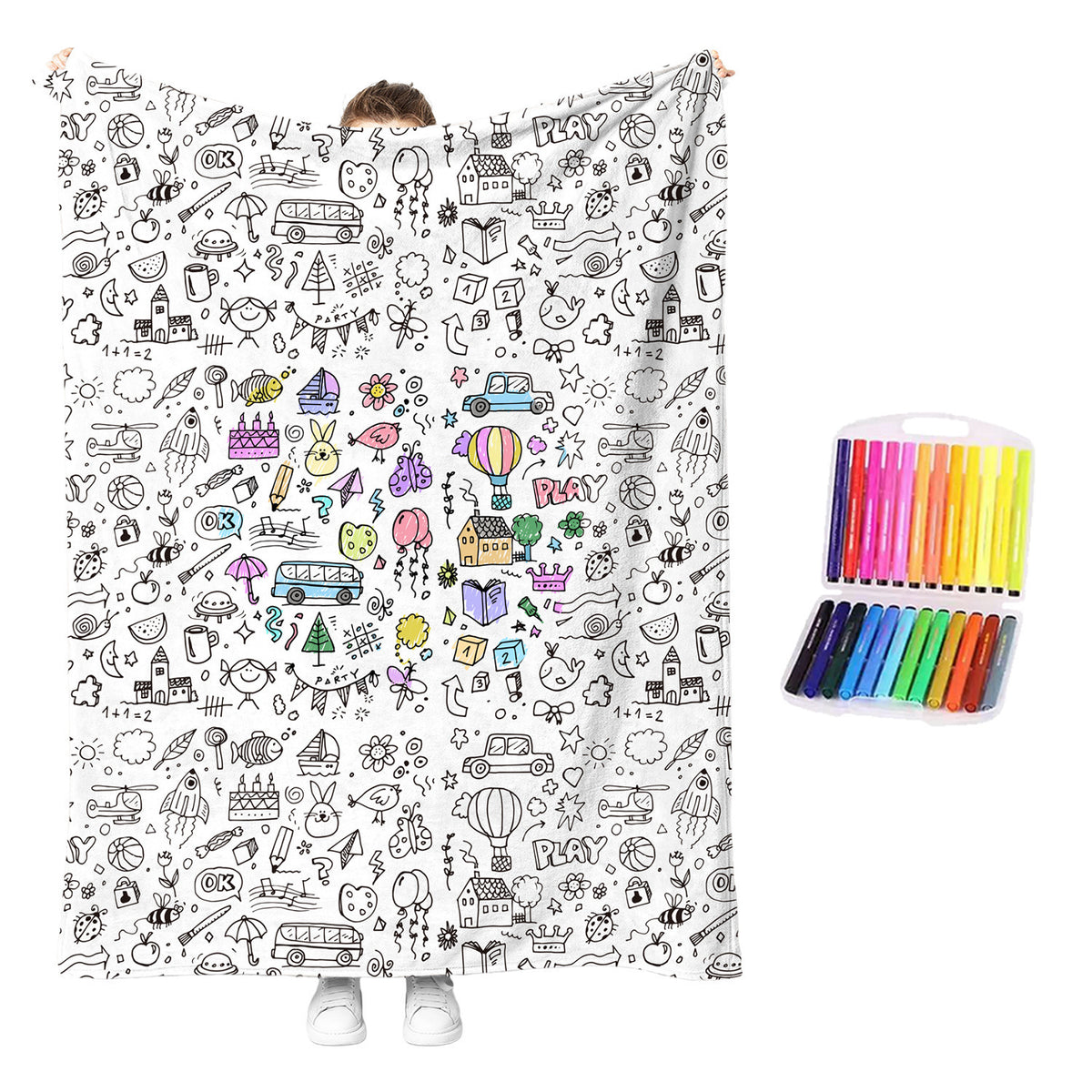 Couverture à colorier enfant Kloshy