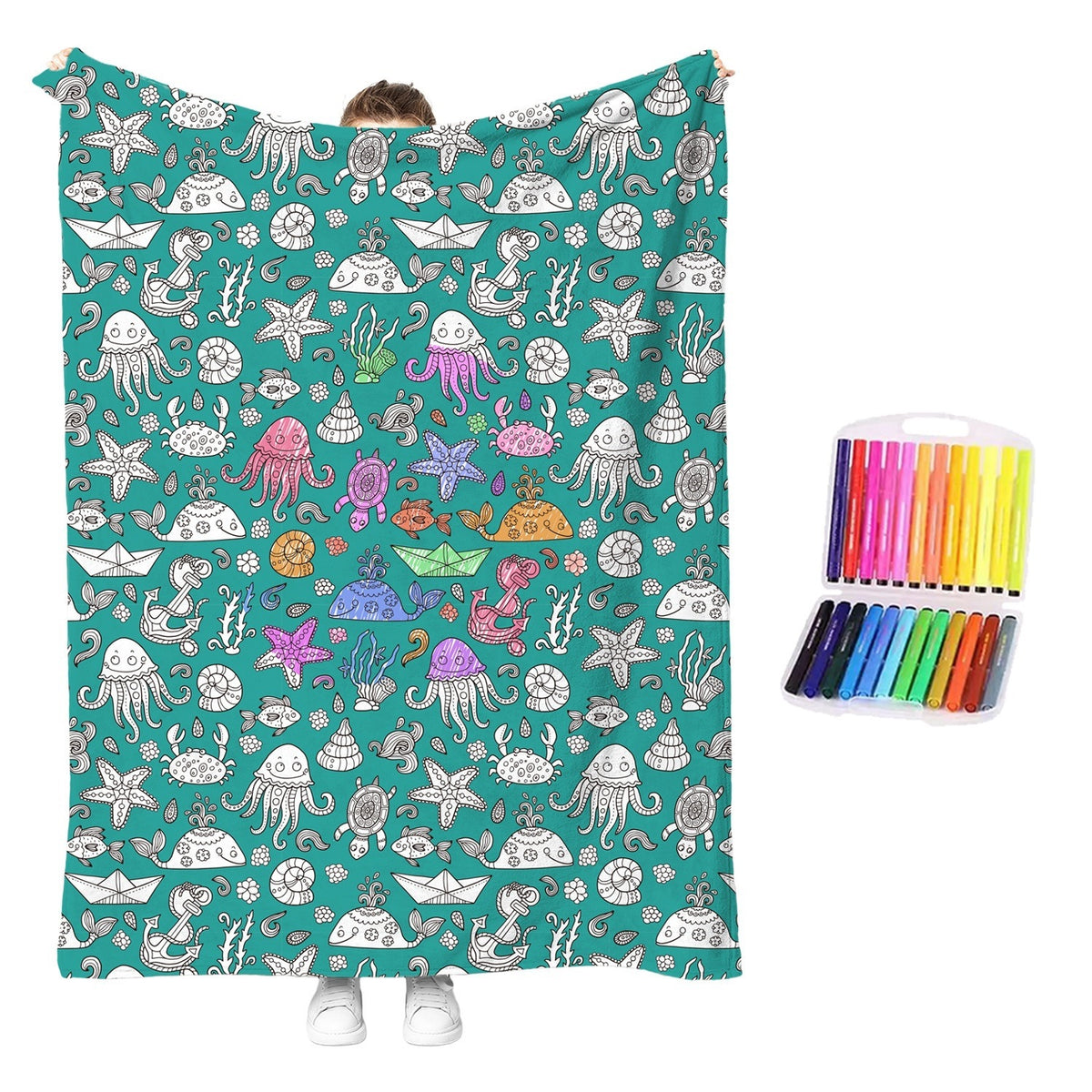 Couverture à colorier enfant Kloshy
