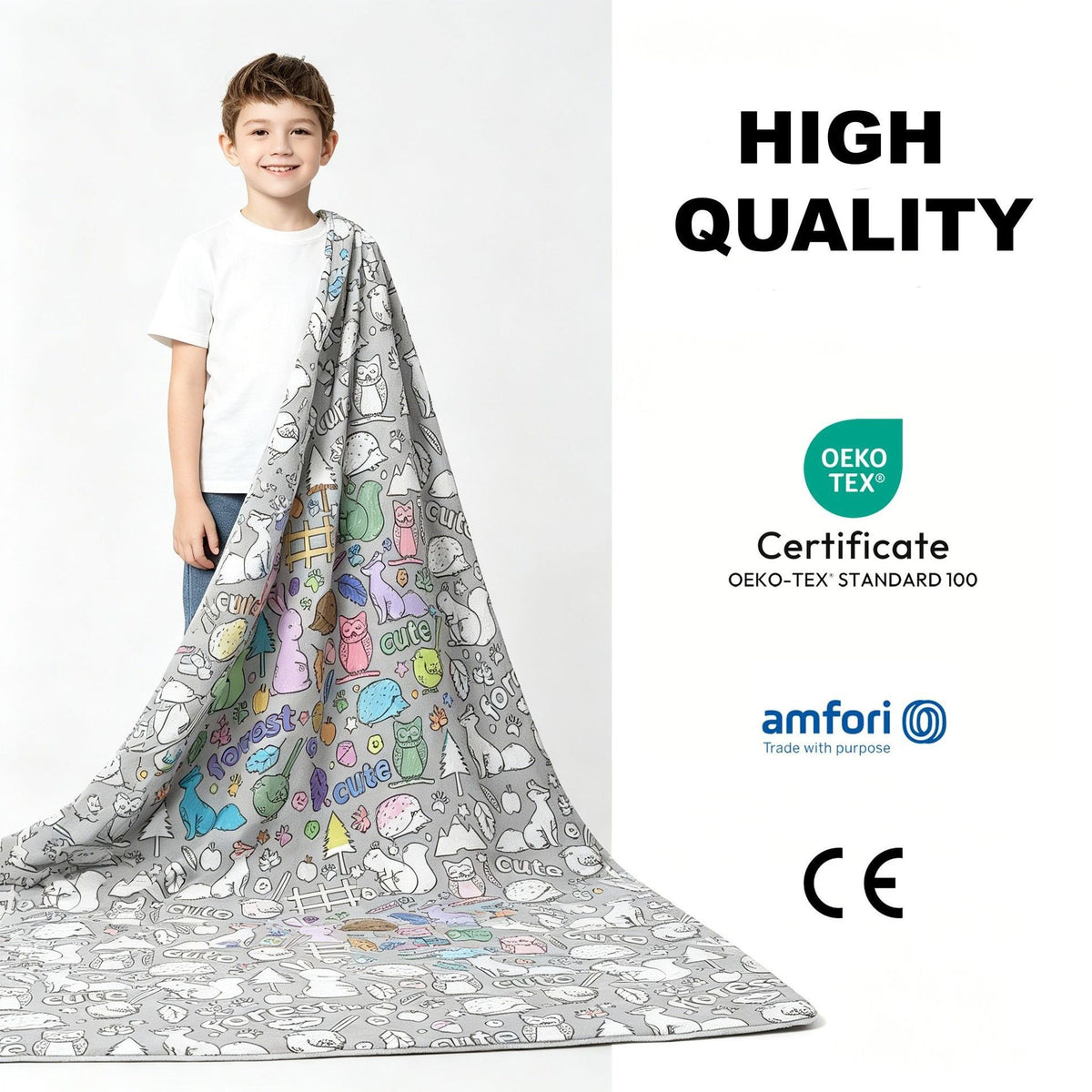 Couverture à colorier enfant Kloshy